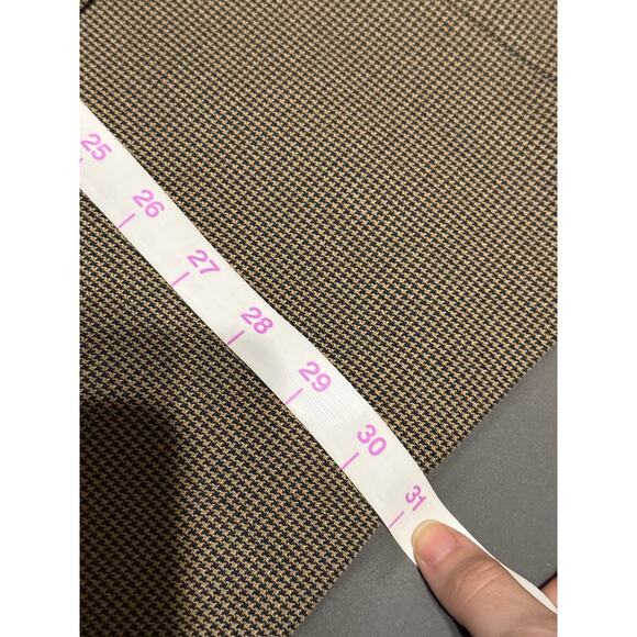 Vtg J. RIGGINGS Brown Blazer Sport Coat Jacket Men's 40R PolyWool Blend 6 button - Picture 9 of 12